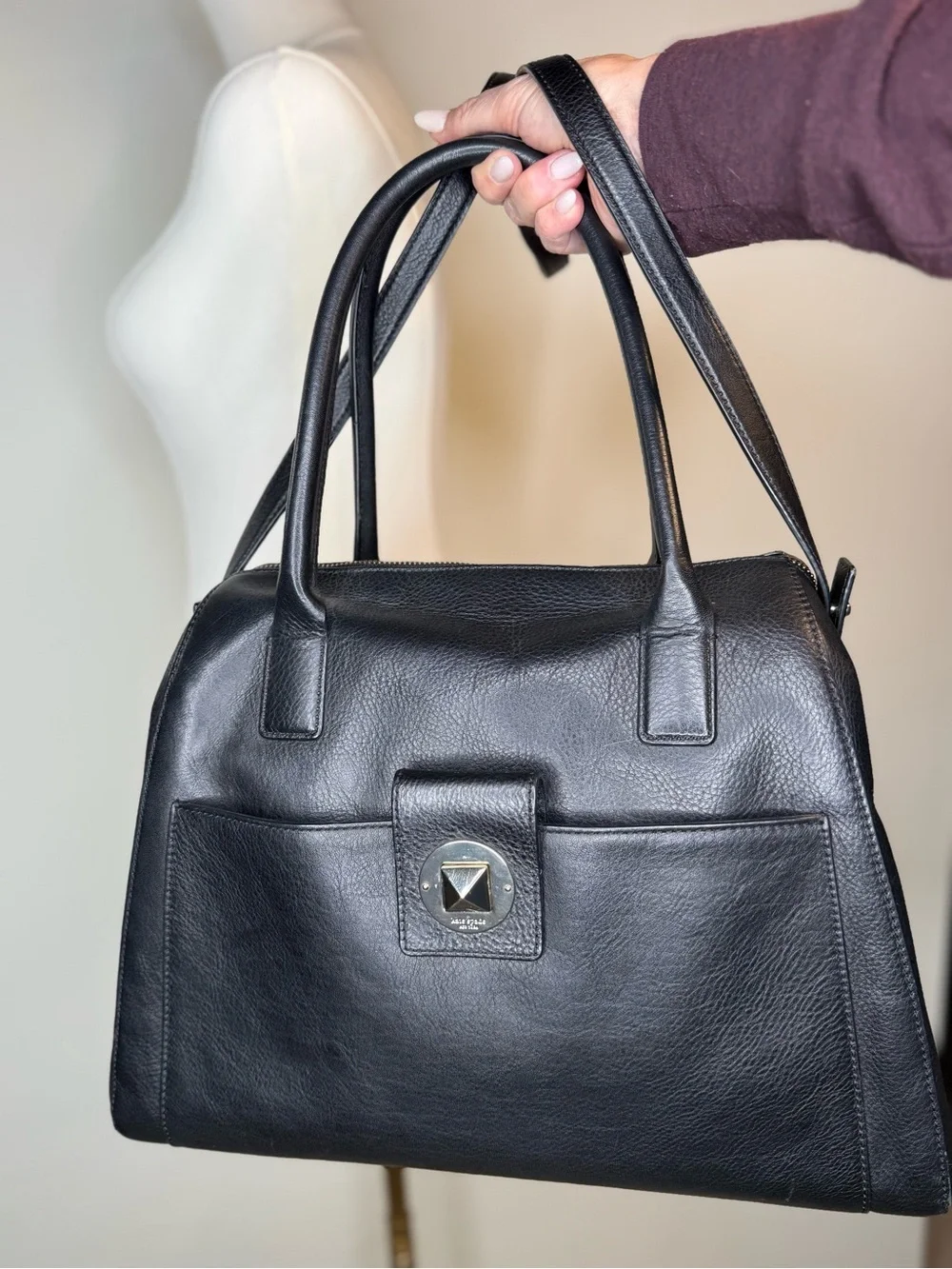 kate spade Catalina Black Leather Large Bag